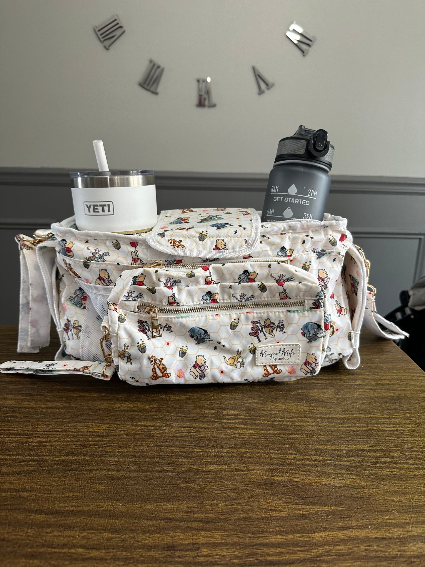 READY TO SHIP! Bear & friends stroller caddy