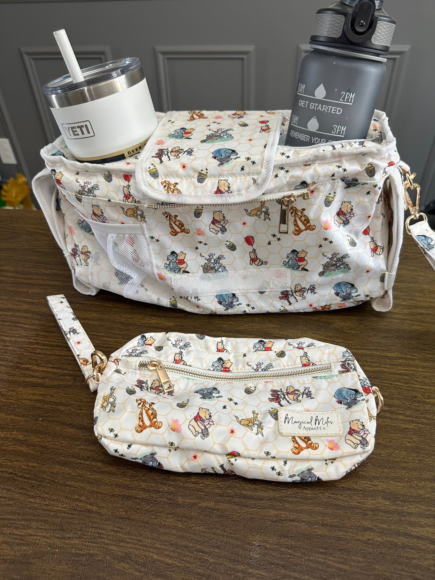 READY TO SHIP! Bear & friends stroller caddy