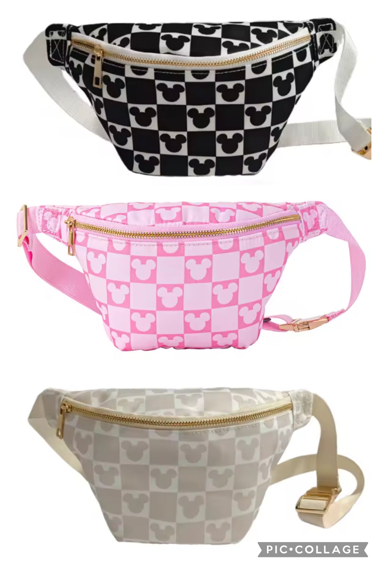 KIDS CHECKERED Fanny pack