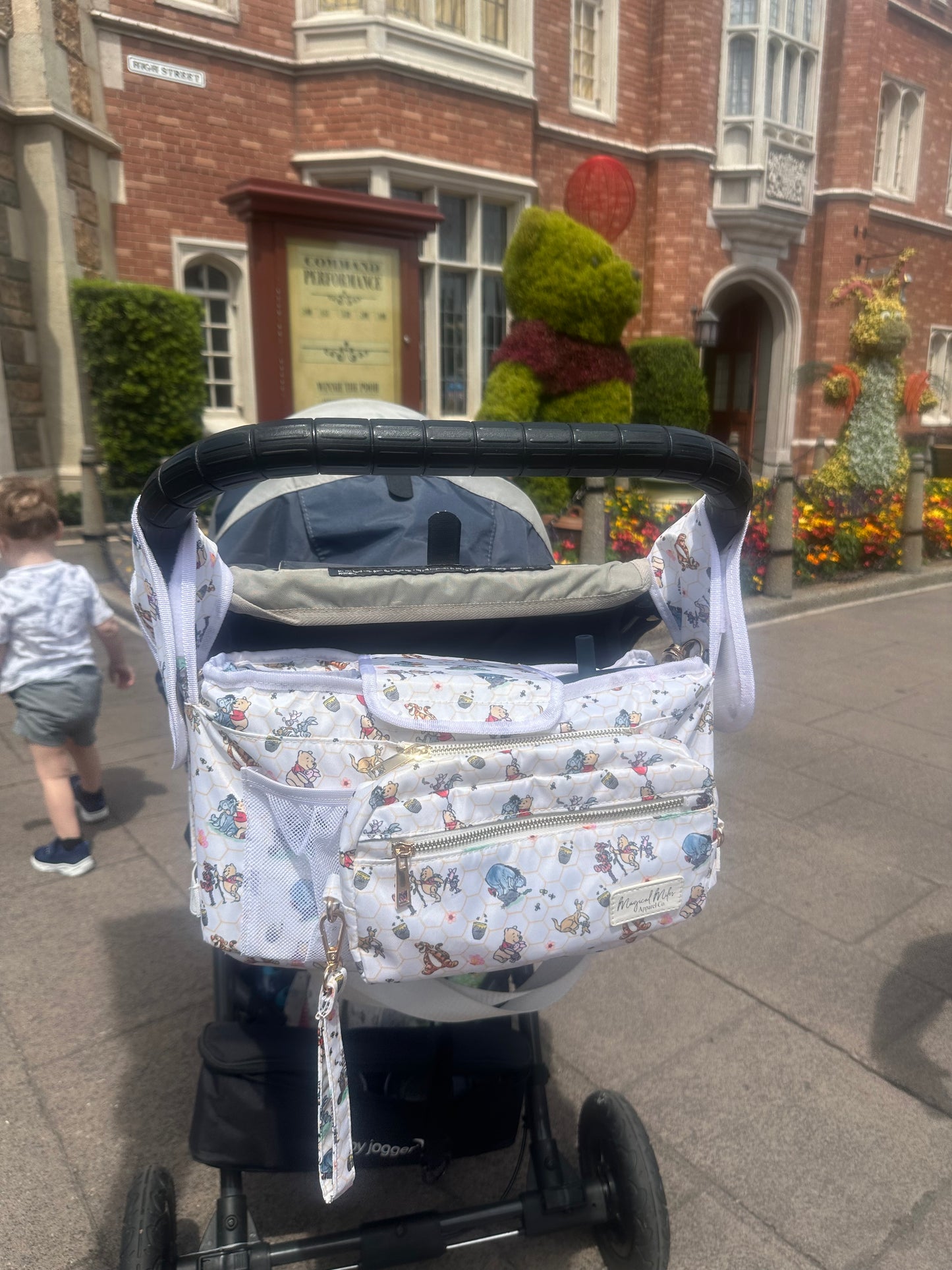 READY TO SHIP! Bear & friends stroller caddy
